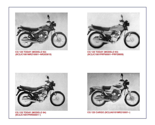 Catálogo De Peças Honda Cg125 Today 88~94 - Pdf Português